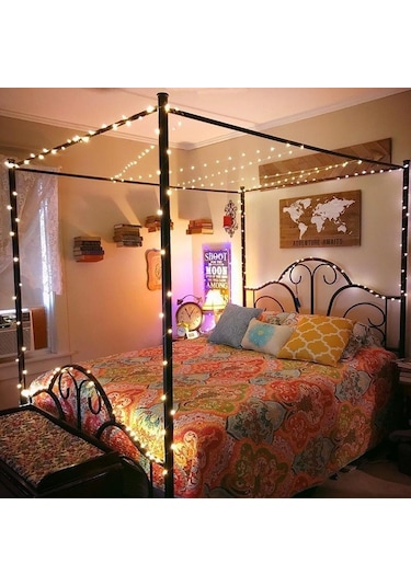 Beyaz 1m/2m/5m/10m/20m Usb Led Dize Işıklar Bakır Gümüş Tel Çelenk Işık Su Geçirmez Peri Işıklar Noel Düğün Parti Dekorasyon İçin 1m Beyaz