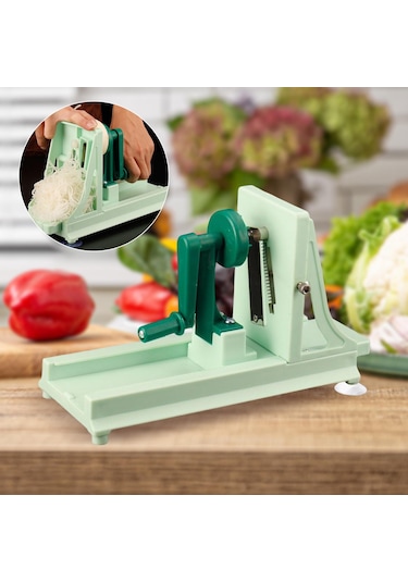 Suntek Sebze Lahana Patates Için Dayanıklı Manuel Dilimleyici Yeşil Diğer