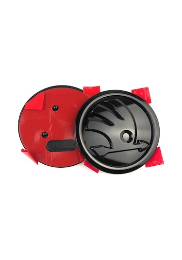 Parlak Siyah 9cm-pcs-80mm 90mm Abs Amblem Skoda Fabia 1 2 Octavia A7 Rs Superb Hızlı Yeti Karoq Görüş Araba Kafa Ön Ark