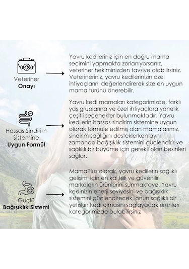 Bonnie Tavuklu Yavru Kedi Maması 3 x 1500 G