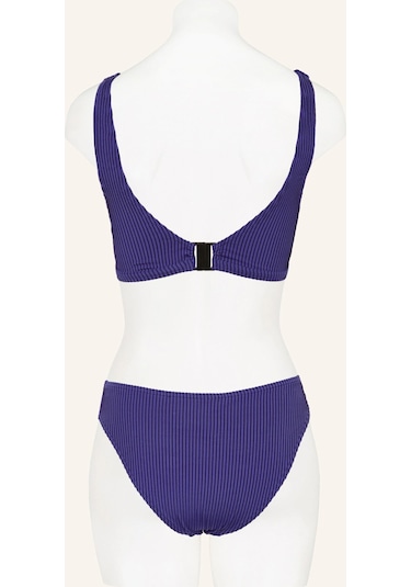 Cafe Du Cycliste Jasmın Çizgili Bustier Bikini Takımı Mor