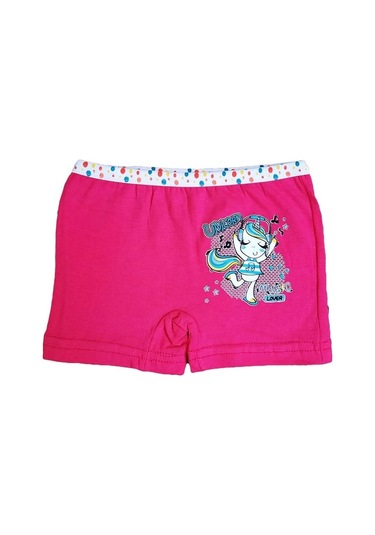 Dondeza 6Lı Kız Çocuk Renkli Likralı Pamuklu Boxer Külot (480847104)