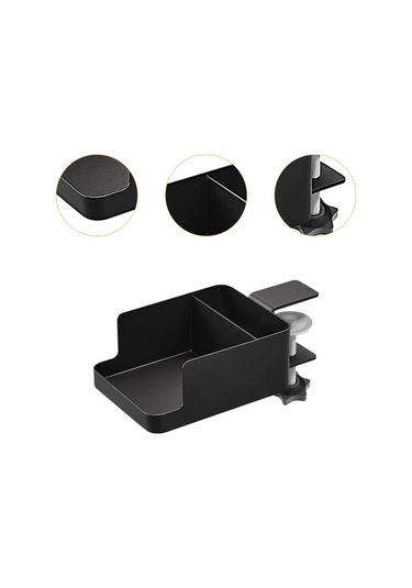 Trendooze Masa Kupası Tutucu Siyah - Uzay Tasarrufu Ofis Aksesuari Siyah