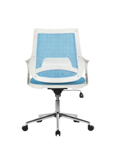 Mix White Çalışma Sandalyesi Ofis Koltuğu Mavi