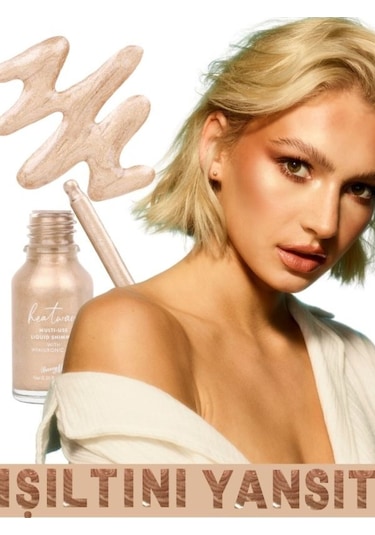 Barry M Heatwave Multi-use Liquid Shimmer Hyalunorik Asitli Likit Aydınlatıcı Allık Bej