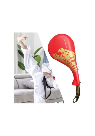 Pazly Suntek Profesyonel Taekwondo Kick Pad - Karate Boks Antrenman Kırmızı Kırmızı
