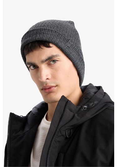 Defacto Erkek Pamuklu Bere R6055az25wnar211 Antrasit