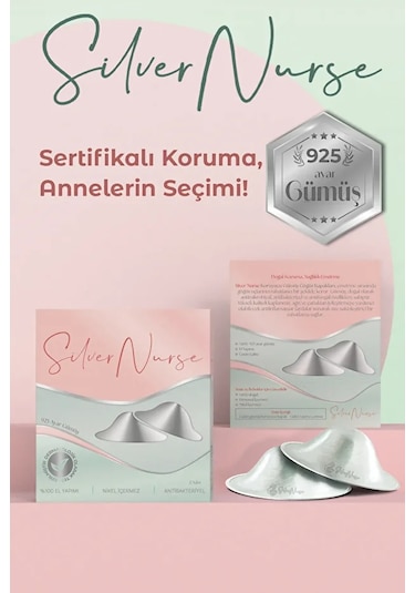 SilverNurse Koruyucu Gümüş Göğüs Ucu Kapakları