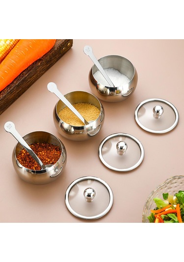 Suntek Magideal Kapaklı Kaşıklı Baharatlık