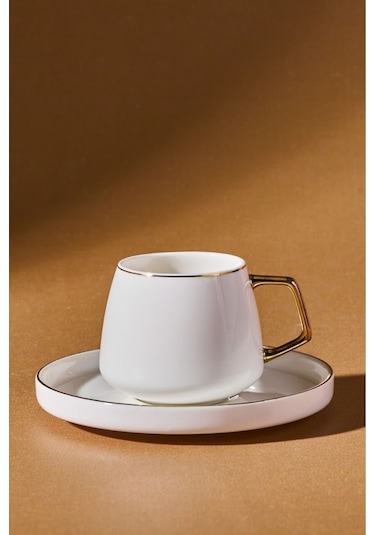 Karaca  Streamline Saturn 6 Kişilik Kahve Fincanı Takımı 100 ml Gold