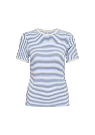 Only Bayan T Shirt 15315406 Ekru-mavi