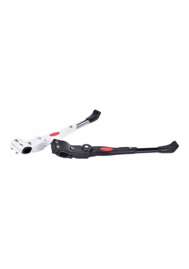 Pazly Yeni Ve Kaliteli Siyah Alüminyum Bisiklet Yan Dayanak Pervane Ayak Desteği Dağ Bisikleti Döngüsü Optik Ayarlanabilir Beyaz Detaylar Siyah