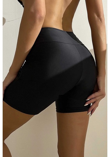 Angelsin Önden Ayarlı Büzgülü Deniz Şortu 001