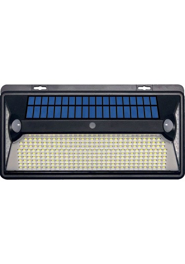 Youtek Solar Duvar Lambası, 360 Led Işıklı, Hareket Sensörlü, Ip44 Su Geçirmez, Bahçe/çatı İçin, Siyah, Tekli Paket İçinde Li-pil