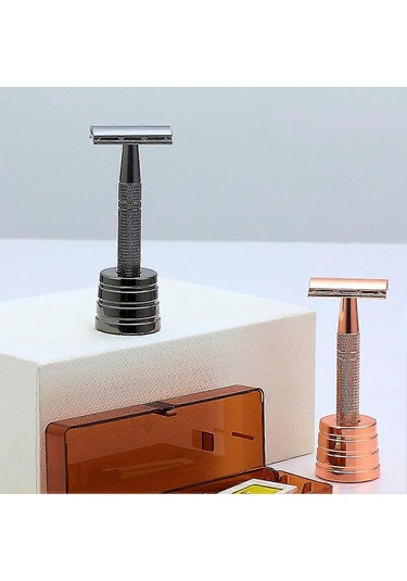 Unisex Yeniden Kullanılabilir Manuel Tıraş Makineleri, Tabanlı Taşınabilir Değiştirilebilir Tıraş Başlıkları Ve Sakal Vücut Kılları İçin Tıraş Makinesi