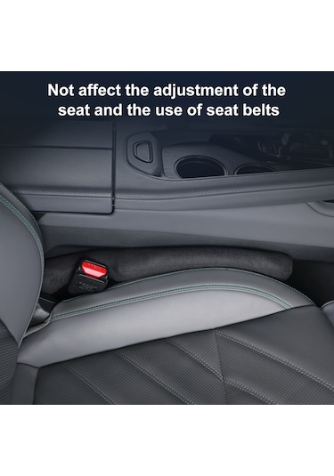 Tenfowee Araç Koltuğu Yarık Dolgusu - 2'li Paket Kahverengi Alcantara Kumaş