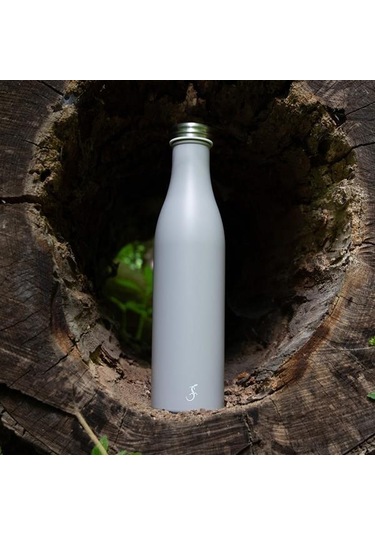 Lurch - 750 Ml Granit Gri, Paslanmaz Çelik Termos - Çift Cidarlı, Sızdırmaz - 240809 Beyaz