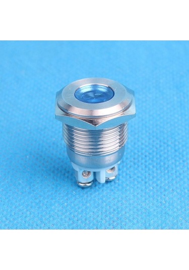 Trendooze Homyl 16mm 12v Su Geçirmez Sinyal Güç Kaynağı Led Metal Elektriksel Bağlantıları Kolay