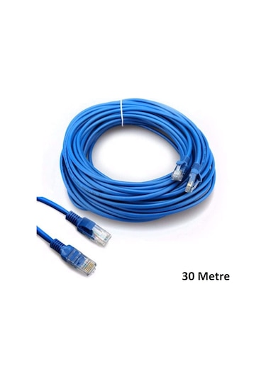CAT6 KABLOSU ETHERNET 30 METRE İNTERNET MODEM LAN RJ45 UÇ