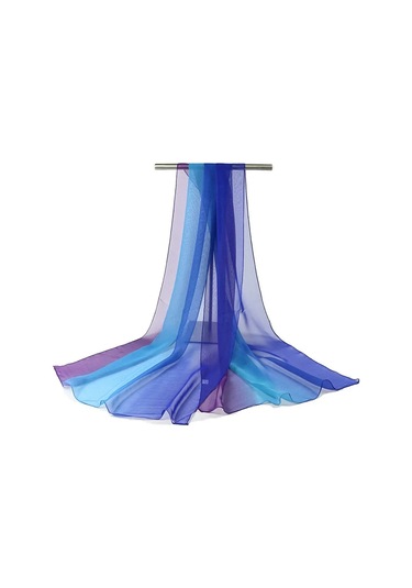 Bigsweety 160x50cm Degrade Şifon Eşarp - Kadın Bahar/sonbahar Atkı Ve Şal Green