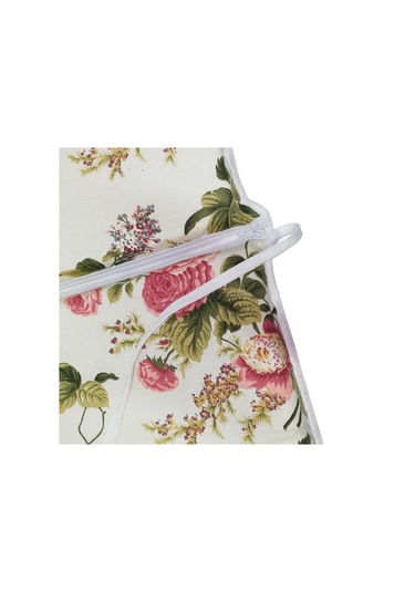 Sandalye Minderi Arkalıklı Lastikli Süngerli-4 Adet(Ingiliz Gülü) (521013441)