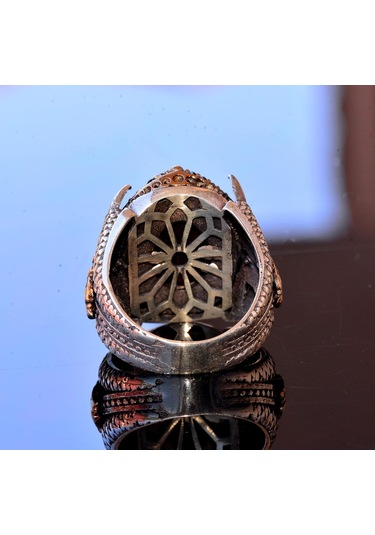 Gerçek Yakut Doğal Taş Yüzük, 16.80 Karat, Pençe Yüzük Gümüş