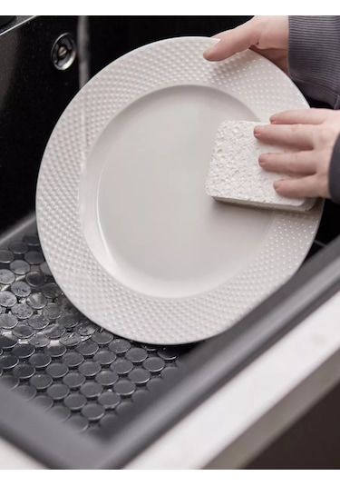 Smart Solutions Mutfak Lavabosu İçin Koruyucu Paspas Grid 31,5x27,5 Cm 214969169 Beyaz