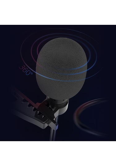 Singree Kablolu Mini Yaka Mikrofonu - Canlı Yayın Ve Kayıt İçin Gürültü Azaltmalı 360 Ses Alma 3.5mm/type-c