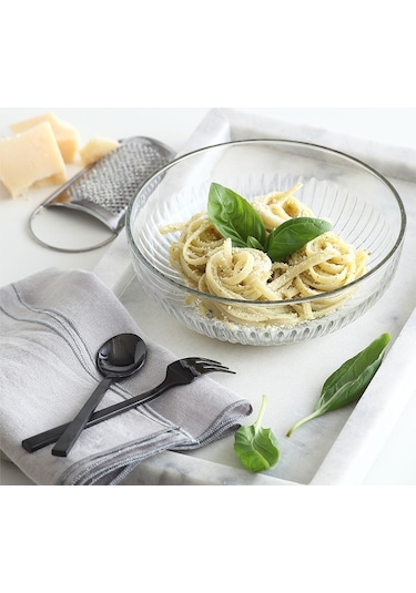 LAV Tokyo Cam Salata Kasesi Tekli Ekstra Büyük 2600 ml Yuvarlak (Sunum Kasesi , Hazırlık Kasesi)