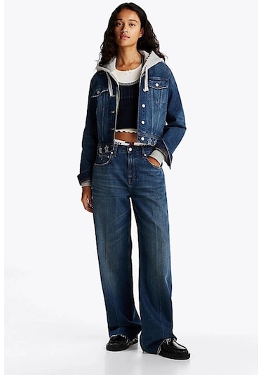 Tommy Jeans Kadın Mavi Ceket Mavi