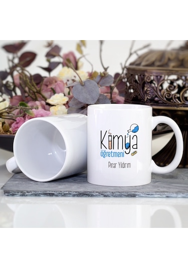 Kişiye Özel Kimya Öğretmeni Kupa Bardak Hb00098a