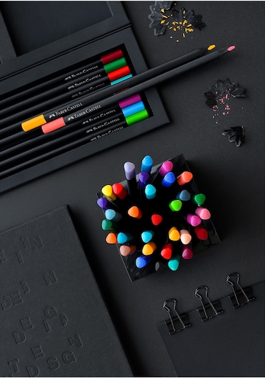 Faber-Castell Renkli kalemler Blackwood, Black Edition, 36'lı kutu
