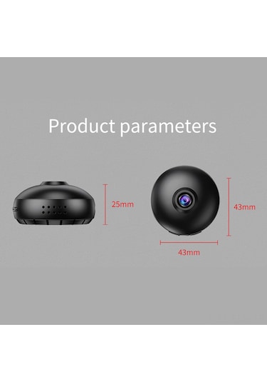 Xindoker Siyah Ev Güvenliği Kamerası - Wifi İle Bağlanabilir, 140 Geniş Açı, Gece Görüşü, Hareket Algılama, 720p Hd Kayıt, Dahili Pil Siyah