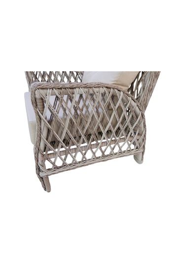 Mira Rattan Bahçe Oturma Grubu 3+1+1 Sehpalı Bahçe Takımı