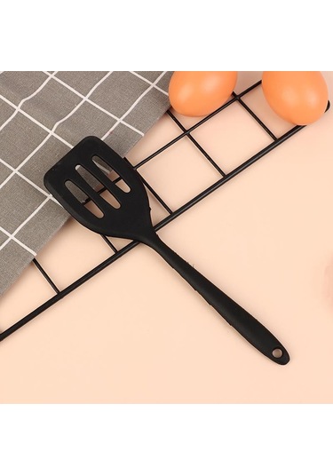 1 Adet Küçük Entegre Silikon Kızartma Küreği Pişirme Biftek Kızartma Küreği Mutfak Kızartma Yumurta Kızarmış Balık Küreği Pişirme Aracı Yeşil