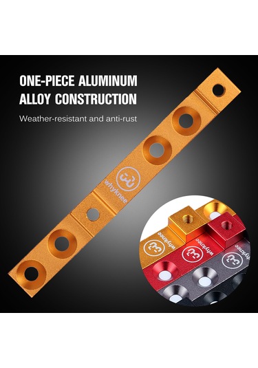 Reedark Alüminyum Bisiklet Su Kuşağı Konum Regülatörü, İki Delikli Sıkı Tutucu, Siyah, Bisiklet Malzemesi