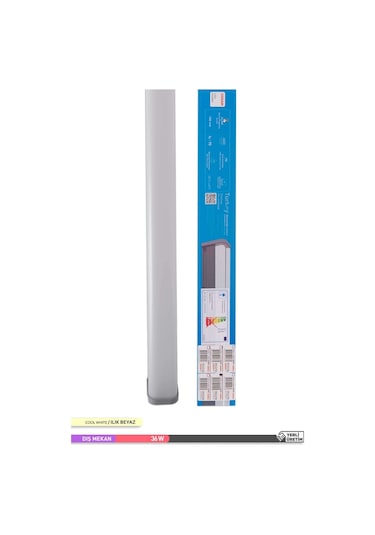 ACK LED Bant Etanj Armatür 4000K Ilık Beyaz 36W 121cm Beyaz