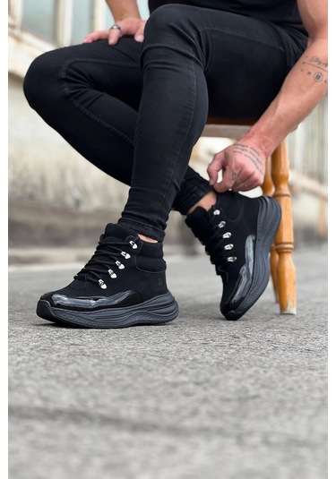 Wagoon Wg035 Kömür Rugan Yüksek Taban Yarım Bilek Bot Çok Renkli