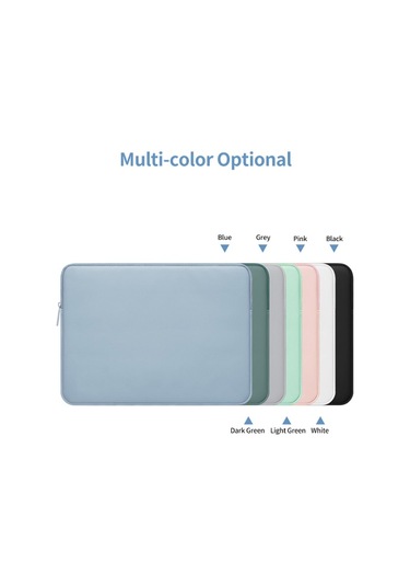 Bubm 11/12 İnç Uyumlu Dizüstü Bilgisayar/tablet Saklama Çantası Su Geçirmez Çizilmeye Dayanıklı Çanta Kalınlaştırılmış Astarlı Düz Fermuarlı Mavi MAVİ