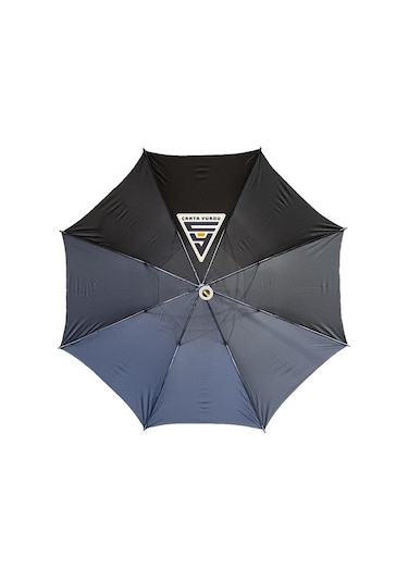 Marlux April A-250g Protokol Vale Çift Katmanlı Şemsiye 130 CM Siyah - Siyah