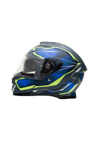 My Helmets Mks002-egby Güneş Vizörlü Şeffaf Çene Açılır Motosiklet Kaskı