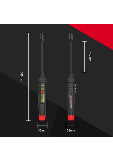 Youmex "ht61l Taşınabilir Metan Gaz Kaçak Dedektörü - Dijital Gösterge Ve Sesli Alarm İle Yüksek Hassasiyetli"