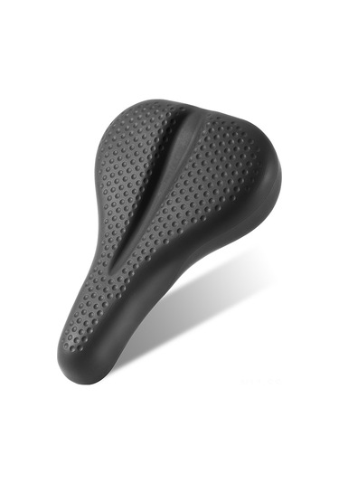 Springsun Bisiklet Sürüş Konforu İçin Esnek Ve Nefes Alabilir Silikon Sele Kılıfı Siyah