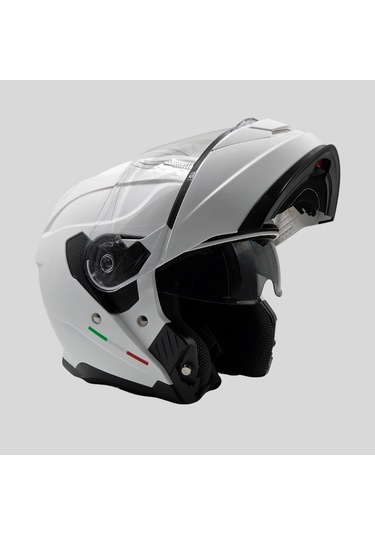 Arwic AR935 Mat Çene Açılır Ece-R 22.06 Motosiklet Kaskı Beyaz