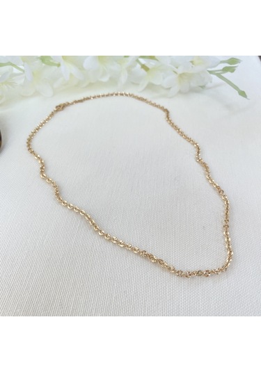 Işıltılı İşlemeli Çelik Zincir Kolye Kararmaz Xuping Vip Seri Ürün Rose 45 Cm Rose Gold