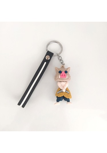 Demon Slayer Kimetsu No Yaiba Figür Silikon Anahtarlık Çanta Süsü