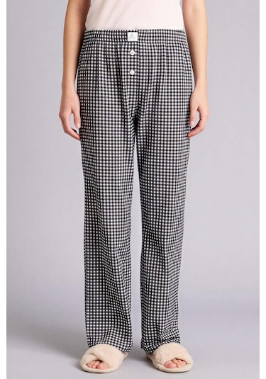 Defacto Pijama Takımı Üst Kareli Alt G8522AX26SP