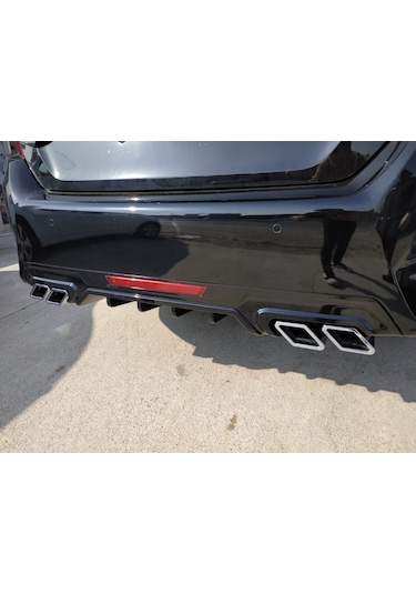 Honda Cıvıc Fc5 2016-2020 Dıfüzör Kare Egzoz Pıano Black N11.35386