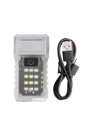 Sones Kxk-1086 Çok İşlevli Mini Çalışma Işığı Döndürme Farı Şeffaf