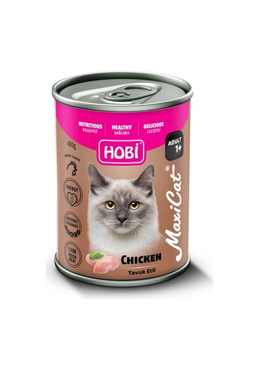 Hobi Maxicat Tavuklu Yetişkin Kedi Konservesi 400 Gr X 12 Adet